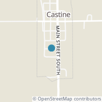 Map location of 133 S Main St, Castine OH 45304