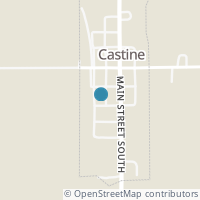 Map location of 32 S Walnut St, Castine OH 45304