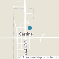 Map location of 222 N Main St, Castine OH 45304