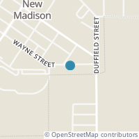 Map location of 408 E Wayne St, New Madison OH 45346