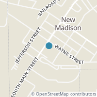 Map location of 213 S Main St, New Madison OH 45346