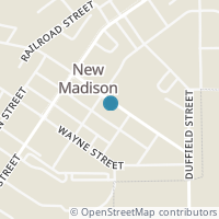 Map location of 212 E Washington St, New Madison OH 45346