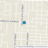 Map location of 236 S 6Th St, Byesville OH 43723