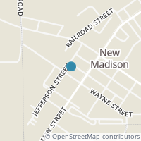 Map location of 145 W Wayne St, New Madison OH 45346