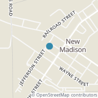 Map location of 131 Jefferson St #A, New Madison OH 45346