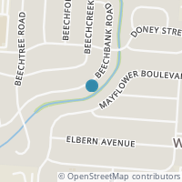 Map location of 4099-4101 Beechbank Rd, Columbus OH 43213