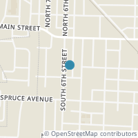 Map location of 218 S 6Th St, Byesville OH 43723