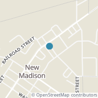 Map location of 110 Fayette St, New Madison OH 45346