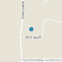 Map location of 13605 Getz Ln, New Concord OH 43762