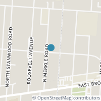Map location of 114 N Merkle Rd, Bexley OH 43209