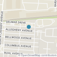 Map location of 2806-2808 Allegheny Ave, Bexley OH 43209