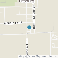 Map location of 501 S Jefferson St, Pitsburg OH 45358