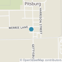 Map location of 416 Jefferson St, Pitsburg OH 45358
