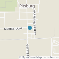 Map location of 401 Jefferson St, Pitsburg OH 45358