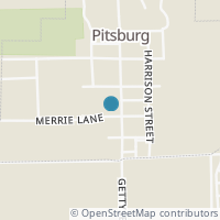 Map location of 322 S Jefferson St, Pitsburg OH 45358