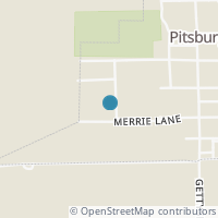 Map location of 113 Merrie Ln, Pitsburg OH 45358