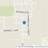 Map location of 301 S Jefferson St, Pitsburg OH 45358