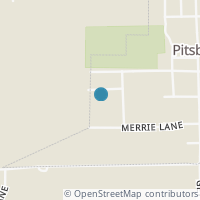 Map location of 106 Woodside Dr, Pitsburg OH 45358
