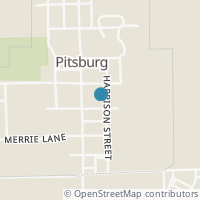 Map location of 70 Brown St, Pitsburg OH 45358