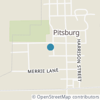 Map location of 222 Lumber St, Pitsburg OH 45358