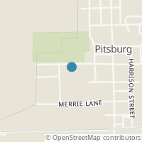 Map location of 106 Madison St, Pitsburg OH 45358