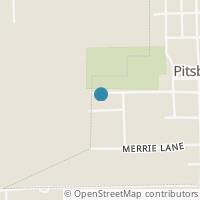 Map location of 105 Woodside Dr, Pitsburg OH 45358