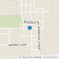 Map location of 200 Jefferson St, Pitsburg OH 45358