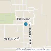 Map location of 201 Jefferson St, Pitsburg OH 45358