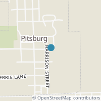 Map location of 201 Harrison St, Pitsburg OH 45358