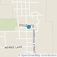 Map location of 119 S Jefferson St, Pitsburg OH 45358