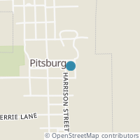 Map location of 113 Harrison St, Pitsburg OH 45358