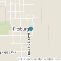 Map location of 111 Harrison St, Pitsburg OH 45358