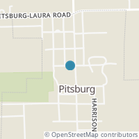Map location of 122 Jefferson St, Pitsburg OH 45358