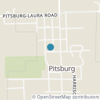 Map location of 124 South St, Pitsburg OH 45358