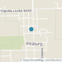 Map location of 208 Jefferson St, Pitsburg OH 45358