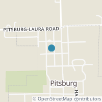 Map location of 301 Baker St, Pitsburg OH 45358