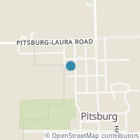 Map location of 312 Baker St, Pitsburg OH 45358