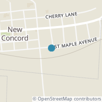 Map location of 59 E Maple Ave, New Concord OH 43762