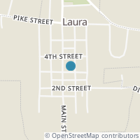 Map location of 208 S Main St, Laura OH 45337