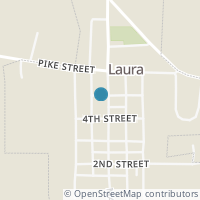 Map location of 101 S Main St, Laura OH 45337