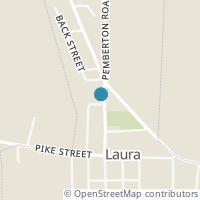 Map location of 21 N Main St, Laura OH 45337