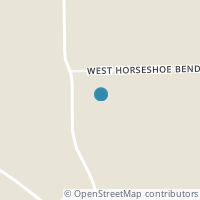 Map location of 11182 Horseshoe Bend Rd, Laura OH 45337