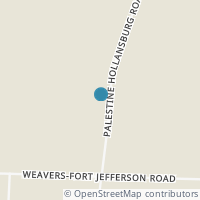 Map location of 3536 Palestine Hollansburg Rd, New Madison OH 45346