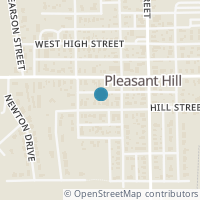 Map location of 110 W Hill St, Pleasant Hill OH 45359
