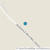 Map location of 9495 Rosedale Milford Center Rd, Irwin OH 43029