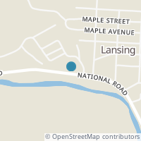 Map location of 1414 National Rd, Bridgeport OH 43912