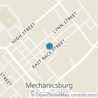 Map location of 124 E Race St, Mechanicsburg OH 43044