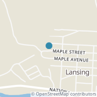 Map location of 54960 Maple Avenue Bee Ln, Lansing OH 43934