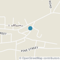 Map location of 69988 Oak Hill Rd, Lafferty OH 43951
