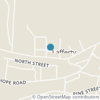 Map location of 70189 Jordan St, Lafferty OH 43951